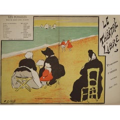 1892 Rare programme illustré d'Henri Gabriel Ibels pour le Théâtre Libre