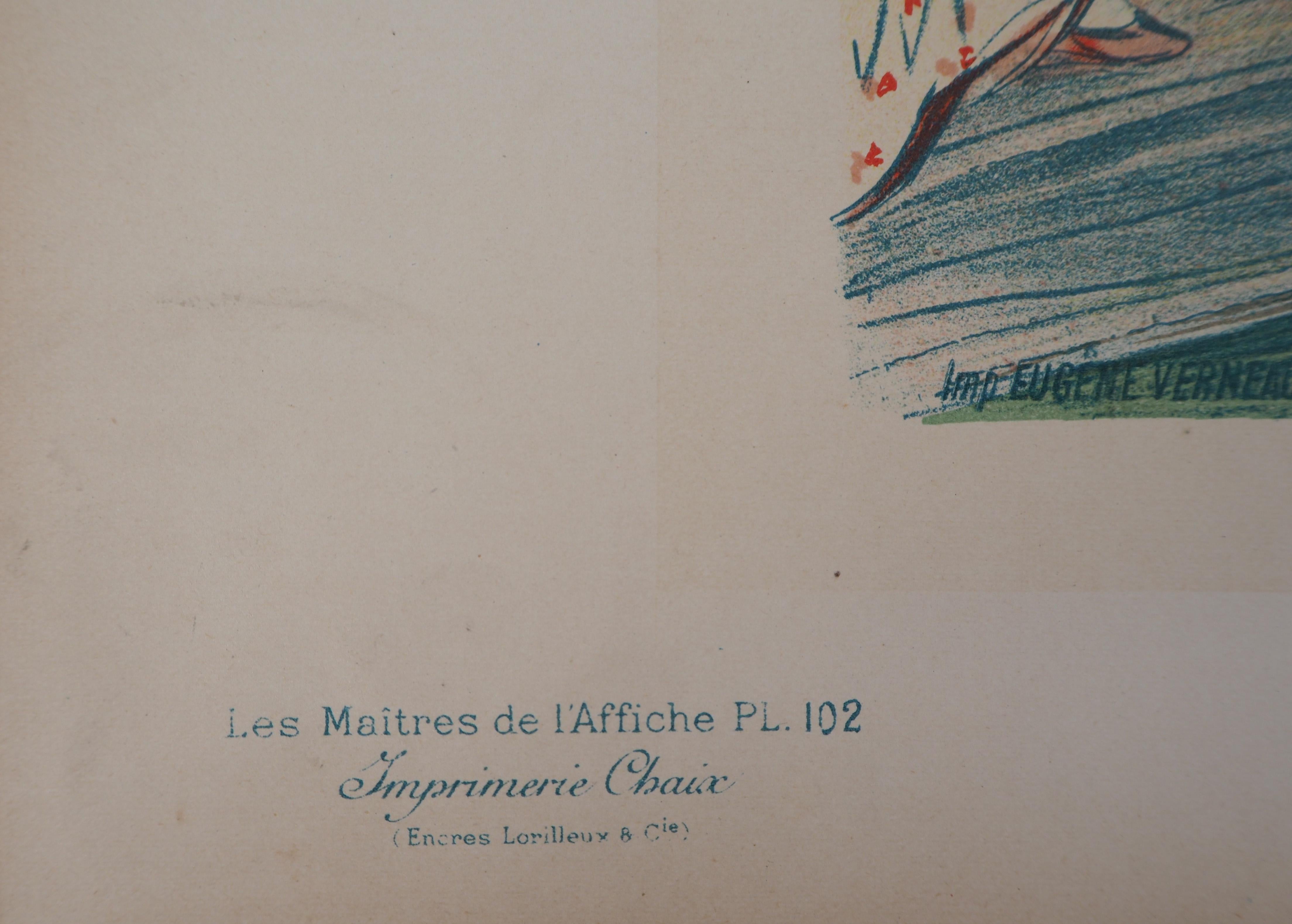 Harlequin and Pierrot - Lithograph (Les Maîtres de l'Affiche), 1897 For Sale 1