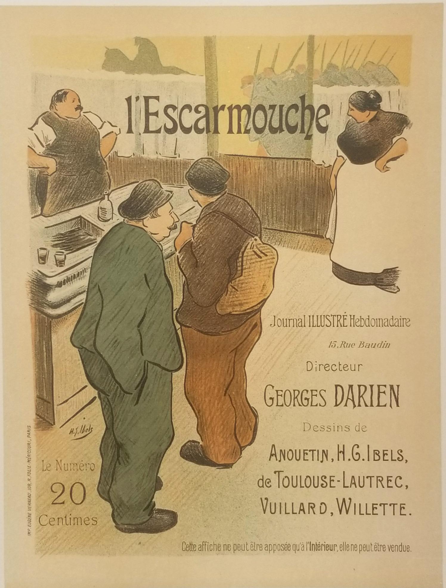 Henri Gabriel Ibels Print - L'Escarmouche