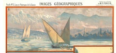 Original Images Geographiques vintage French poster on linen