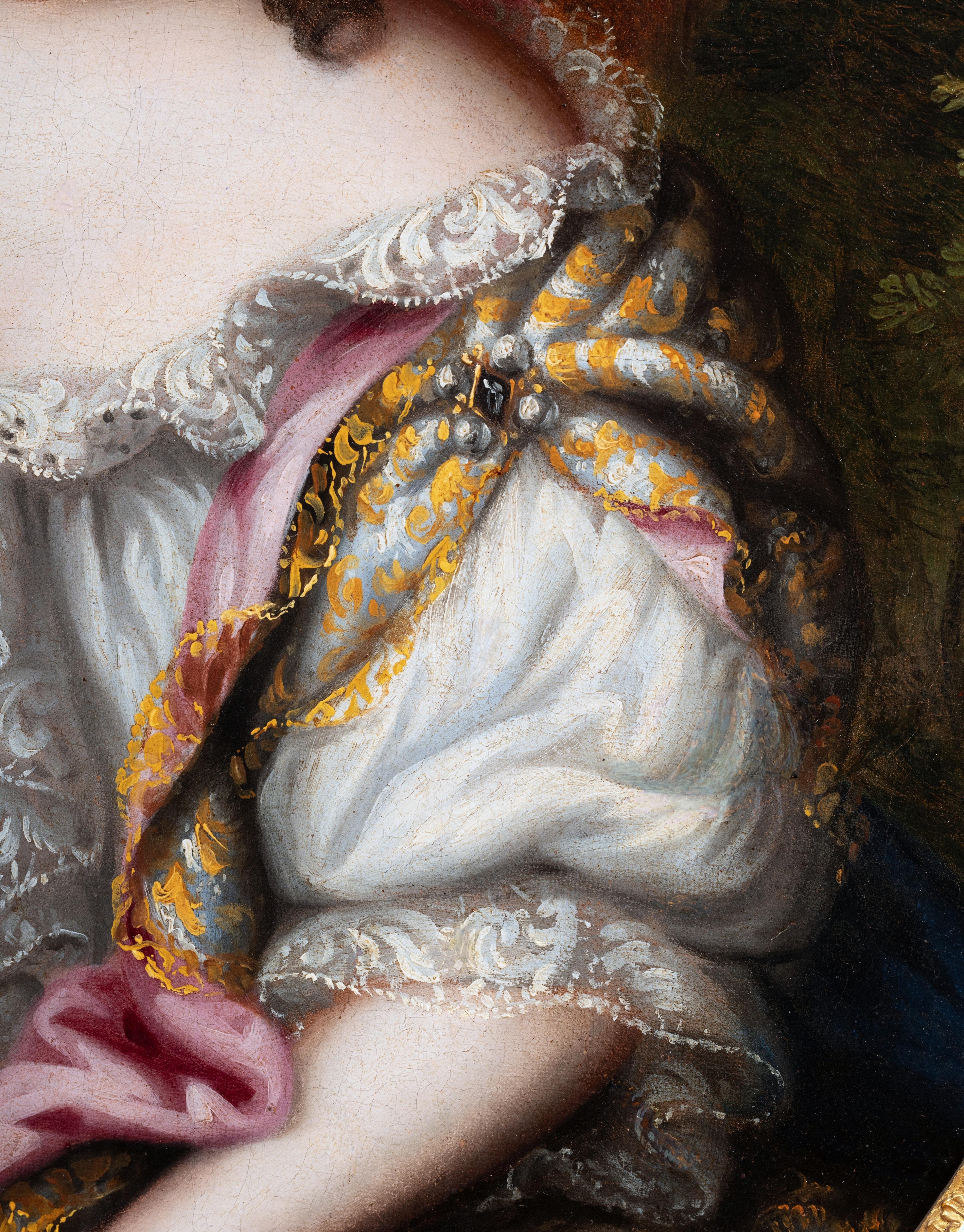 Ritratto della marchesa di Maintenon, attribuito a Henri Gascar, 17° francese 5