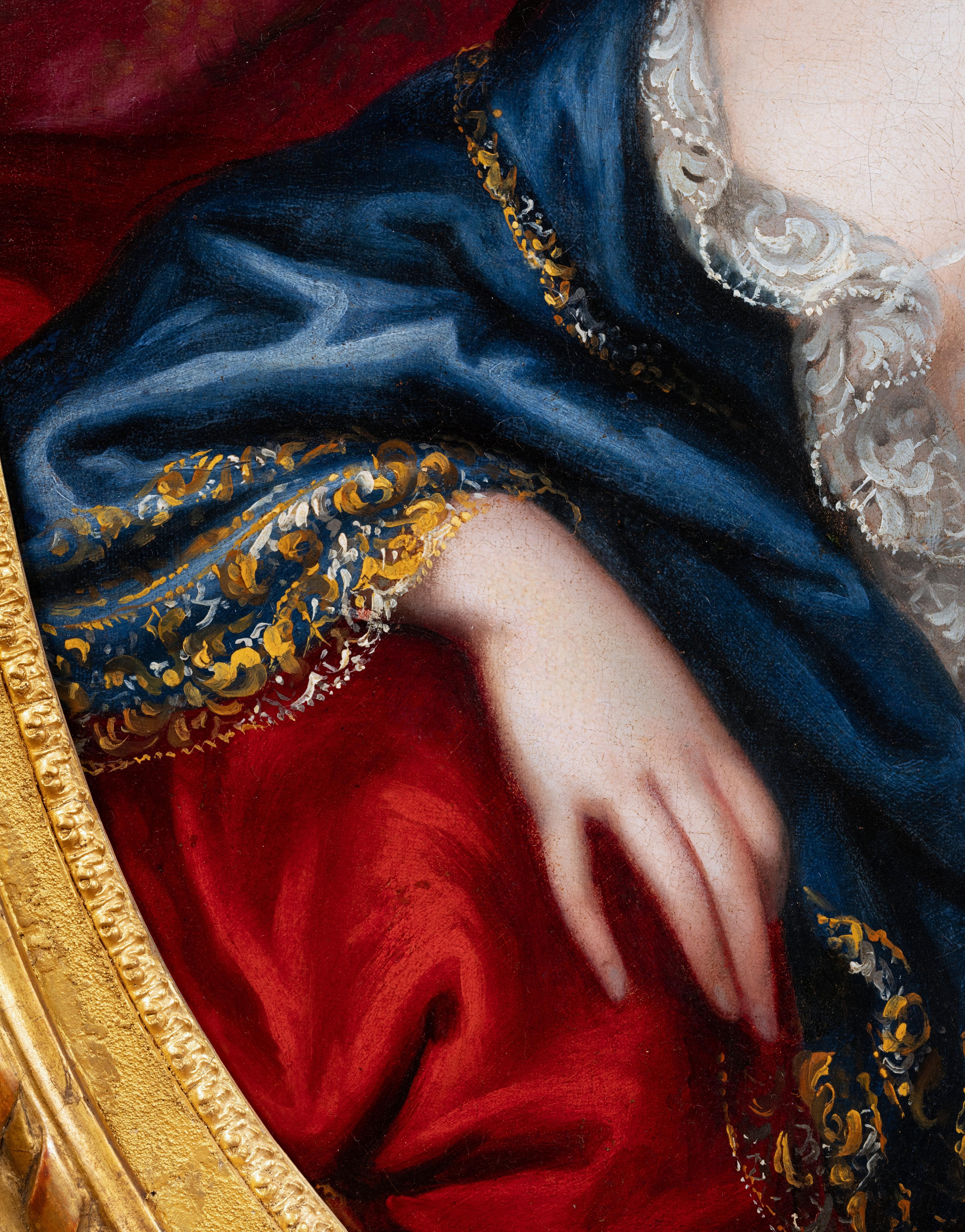 Ritratto della marchesa di Maintenon, attribuito a Henri Gascar, 17° francese 6