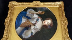 Portrait of the Countess de Montdidier circa 1672, Antique oil Painting