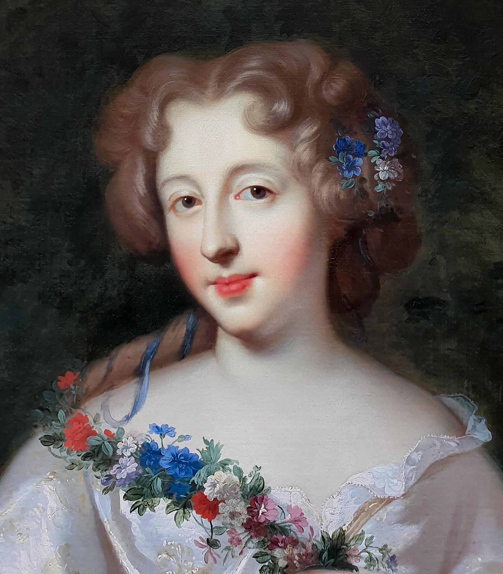 Portrait of the Countess de Montdidier circa 1672, Antique oil Painting 3