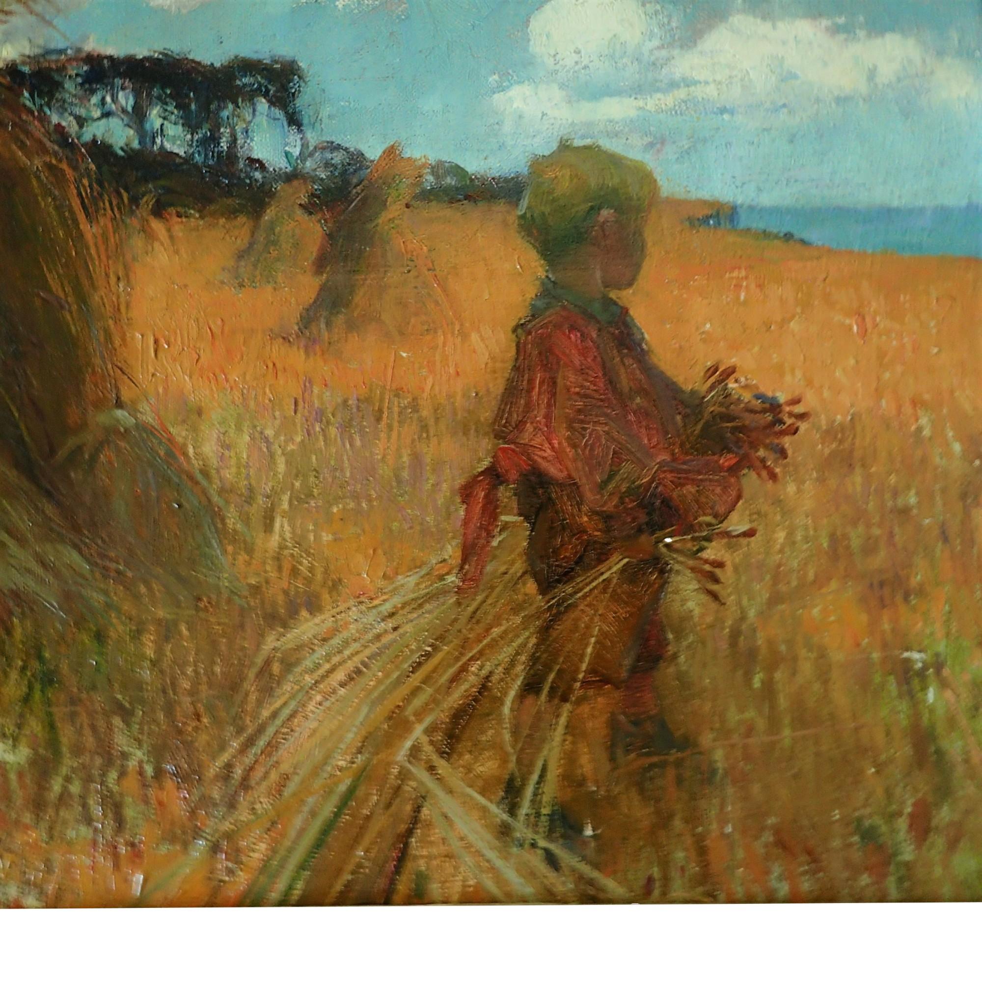 French Oil painting - The Wheat Harvest or Sheaves 1