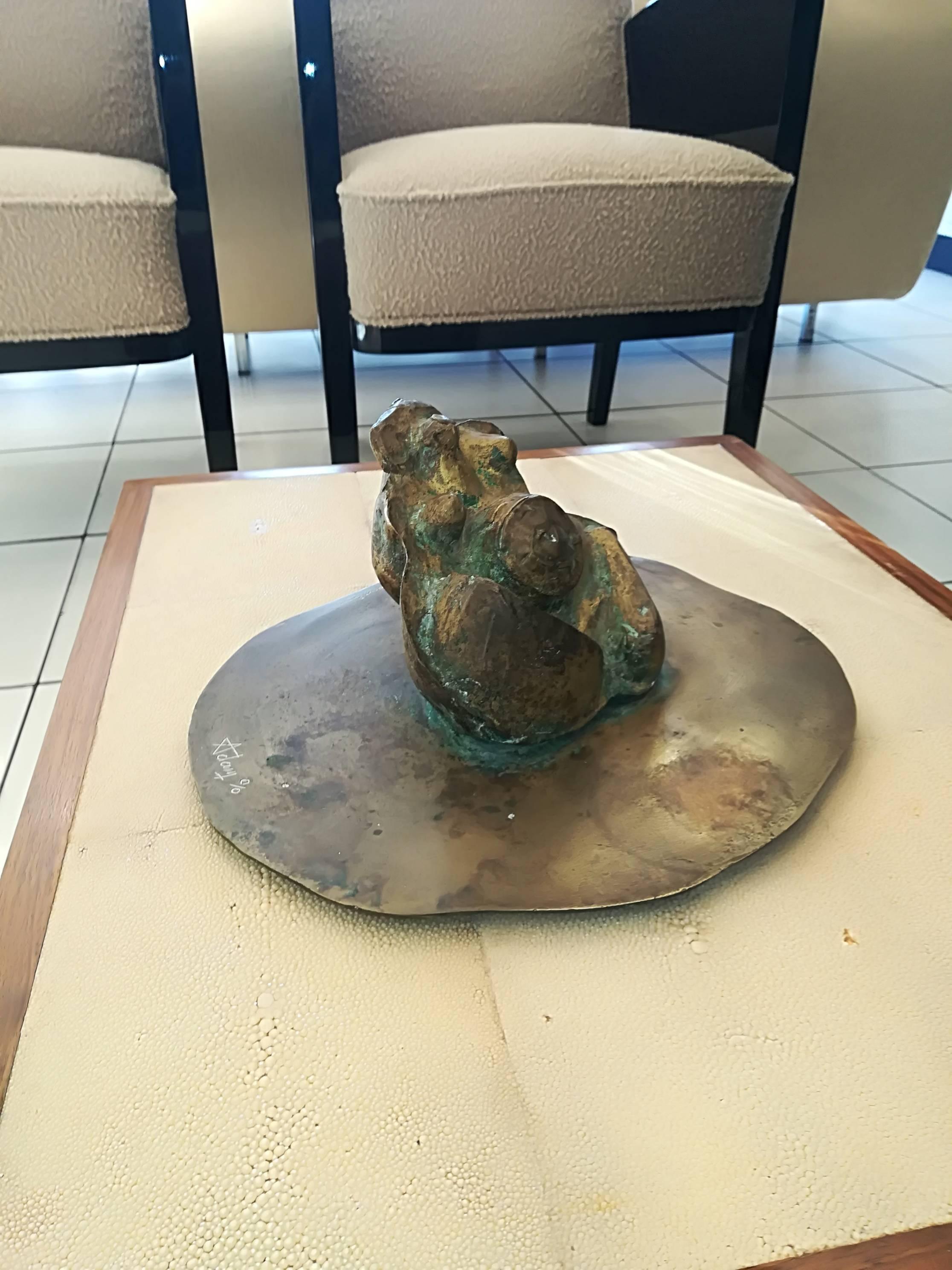 Modern Henri Georges Adam Bronze Sculpture Unique Piece For Sale