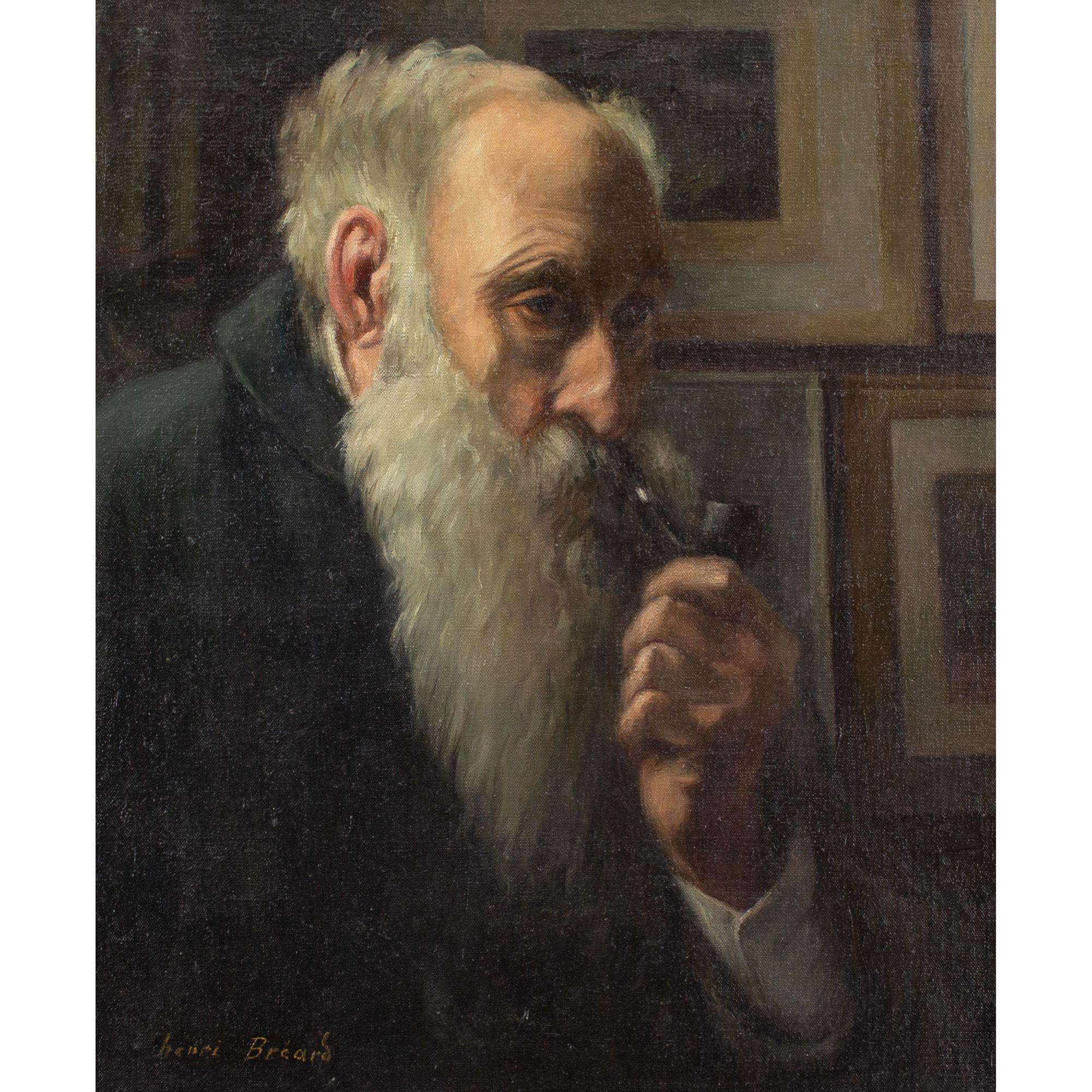 Henri-Georges Bréard, Self-Portrait, peinture à l'huile en vente 1