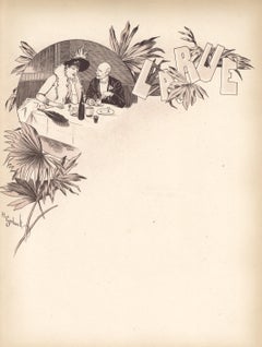 (after) Henri Gerbault lithograph poster "Larue" 1897