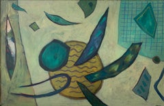 ENORME DIPINTO A OLIO ASTRATTO ORIGINALE FIRMATO - PROVENIENZA GALLERIA DI PARIGI