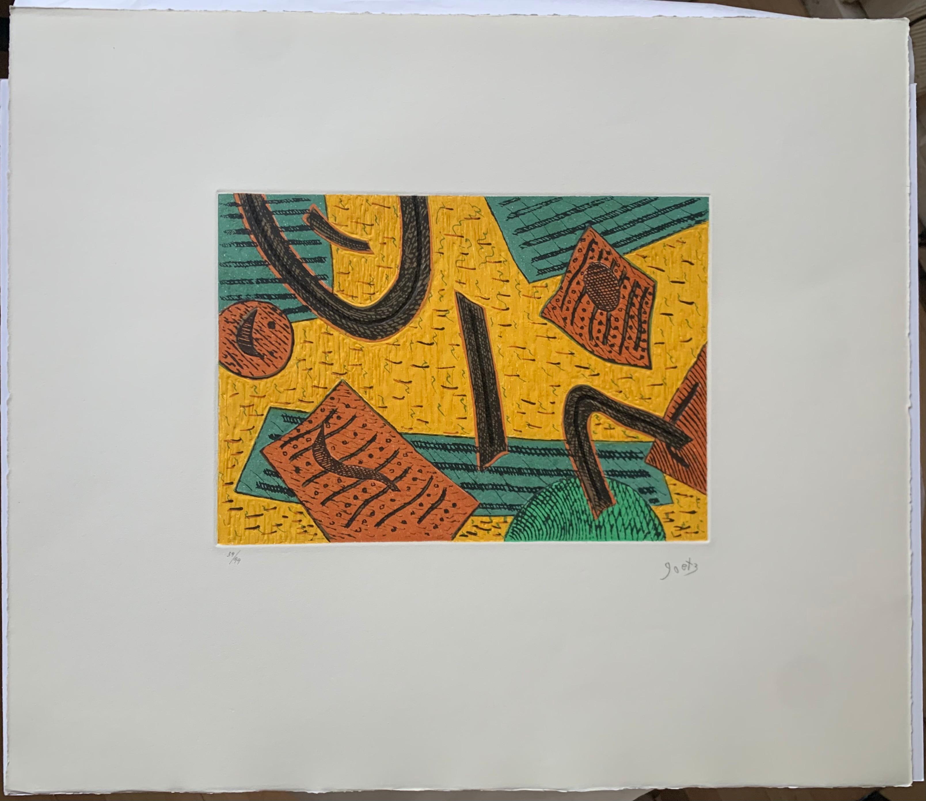 Circa 1970
Original carborundum engraving
Numbered 39/99
Signed lower right 
Paper dimensions : W64 x H55
Engraving size : H24 x W35 
150€