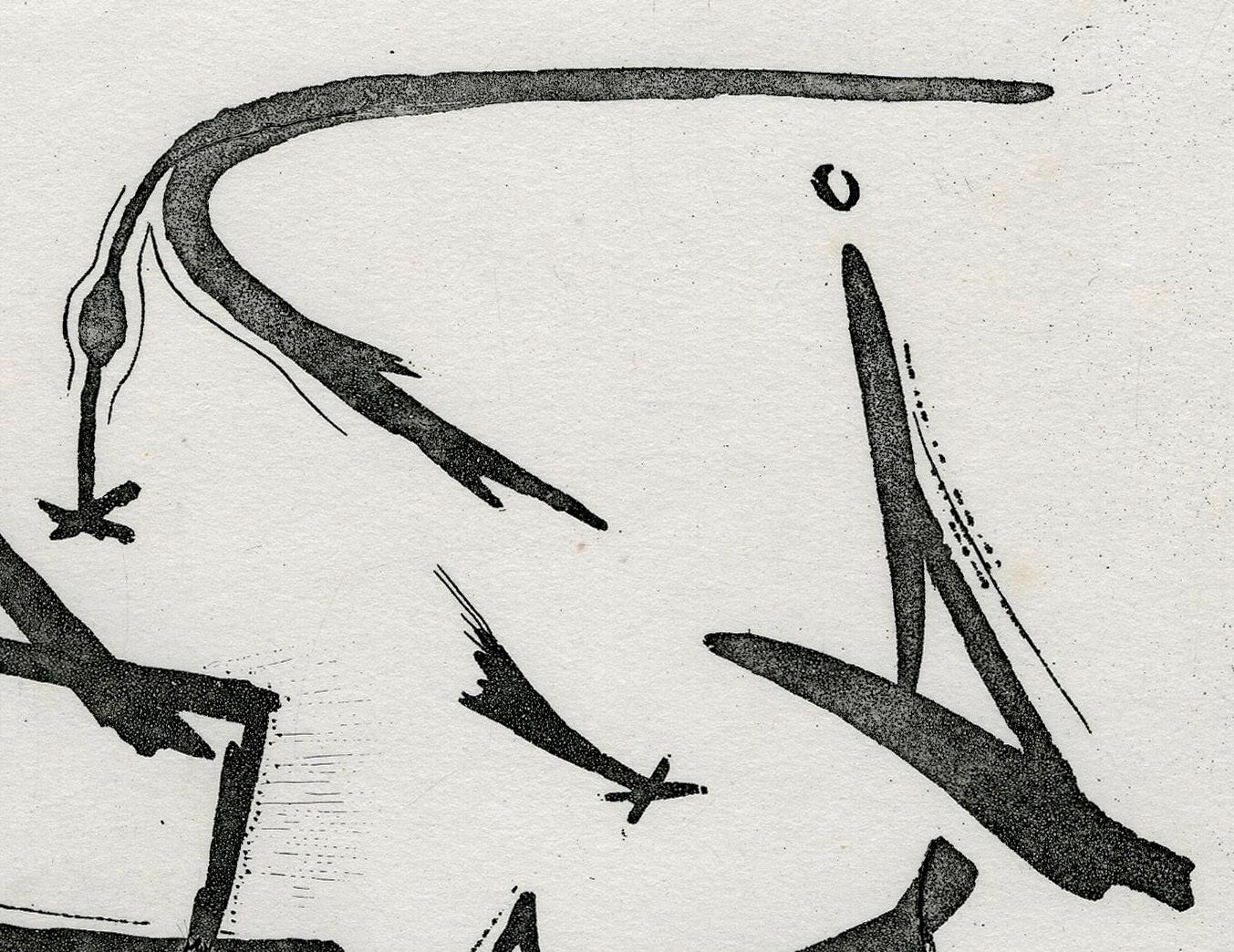 Senza titolo - Abstract Print Grigio di Henri Goetz