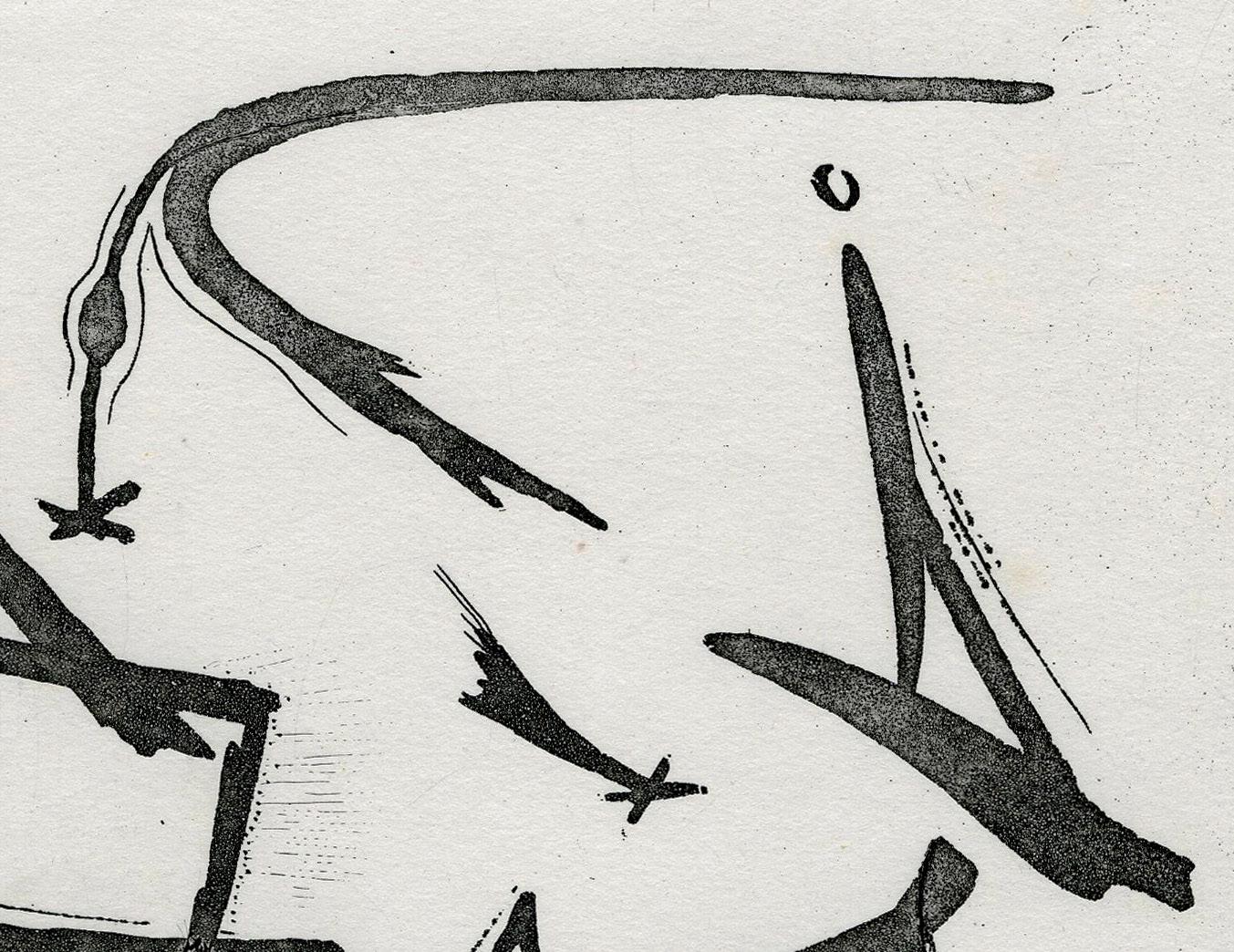 Ohne Titel (Grau), Abstract Print, von Henri Goetz