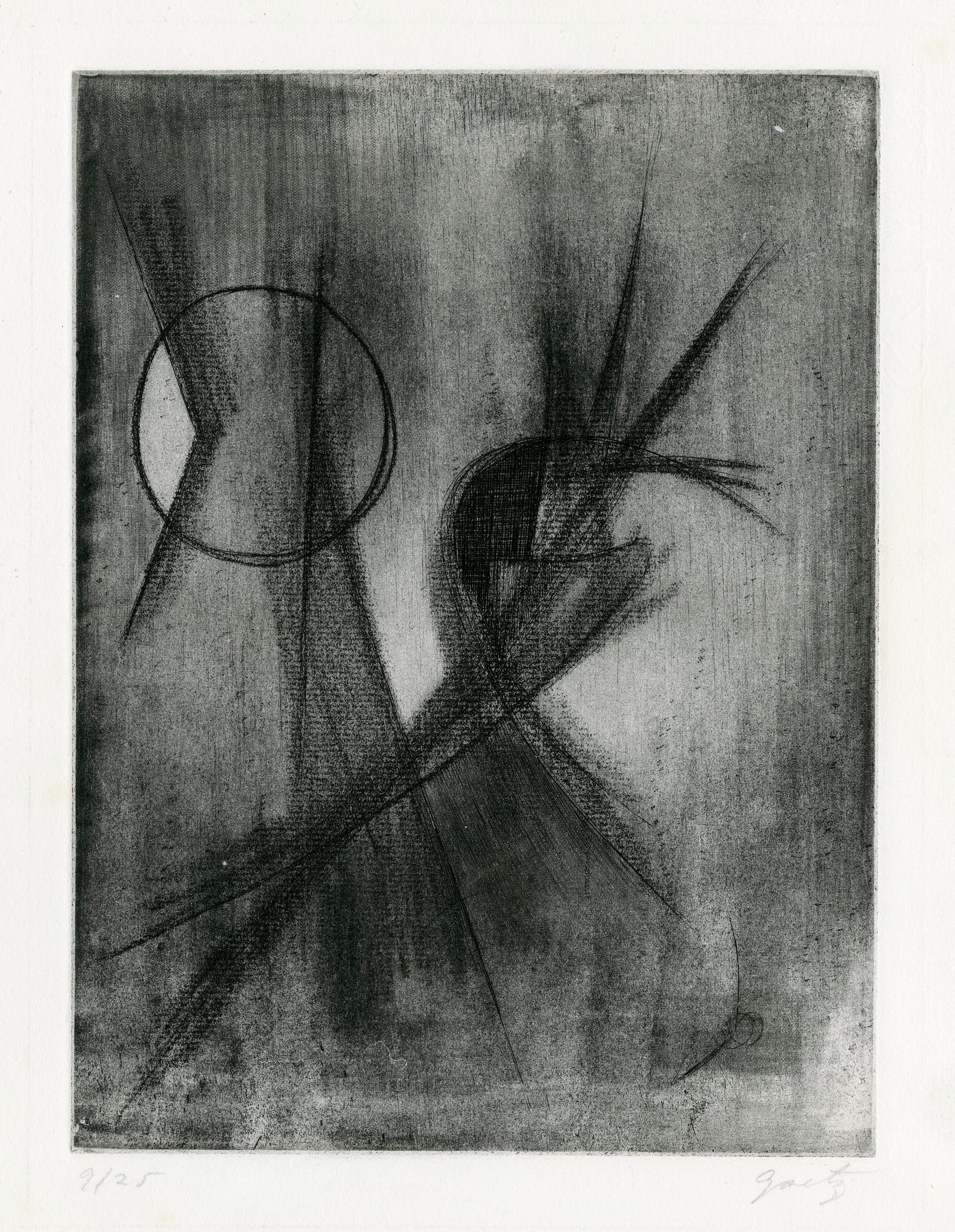 Henri Goetz Abstract Print - Untitled