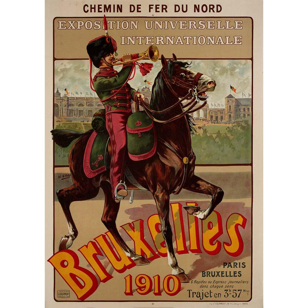 Affiche originale d'Henri Gray pour l'Exposition universelle internationale de 1910