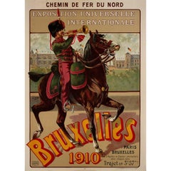 1910 original poster by Henri Gray for the Exposition Universelle Internationale