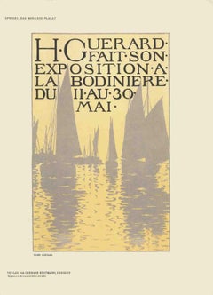 Antique 1897 After Henri Guerard 'Exposition a La Bodiniere' 