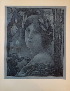 Art Nouveau : Beauty of the Sea - Original lithograph - 1898