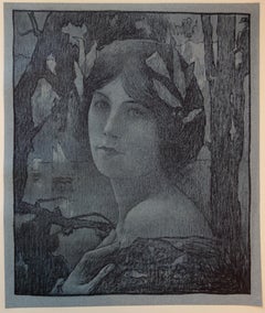Art Nouveau : Beauty of the Sea - Original lithograph - 1898