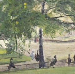 Jardin des Plantes – Farbe von Henri Hamm – Mitte des 20. Jahrhunderts