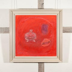 Étude en rouge, dipinto a guazzo di Henri Hayden, 1964