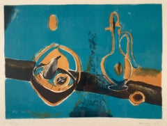 Bouteille et fruits de Henri Hayden, 1968