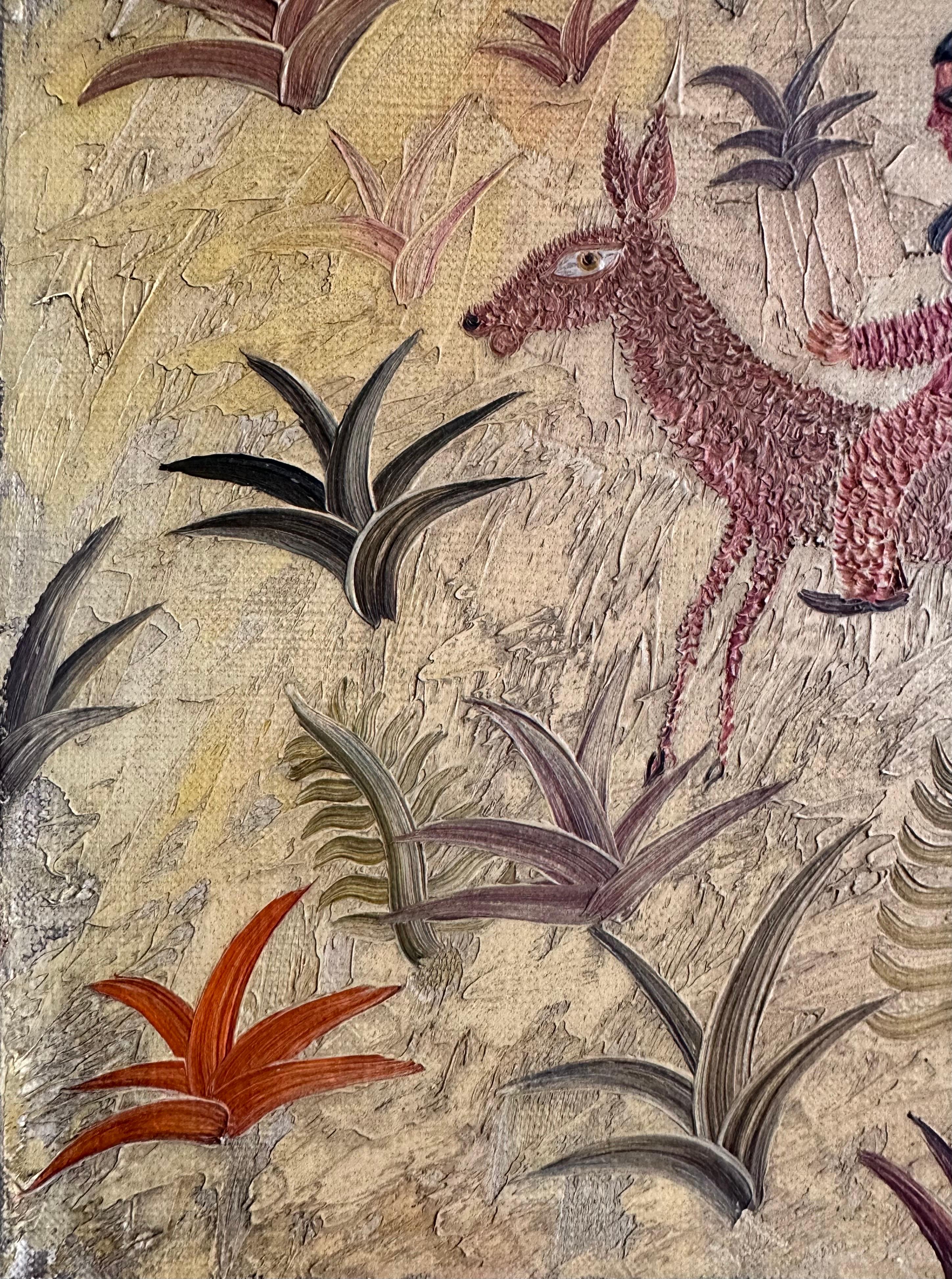 Henri HENRY MAÏK 1966, Pittore francese, Olio su tela, 