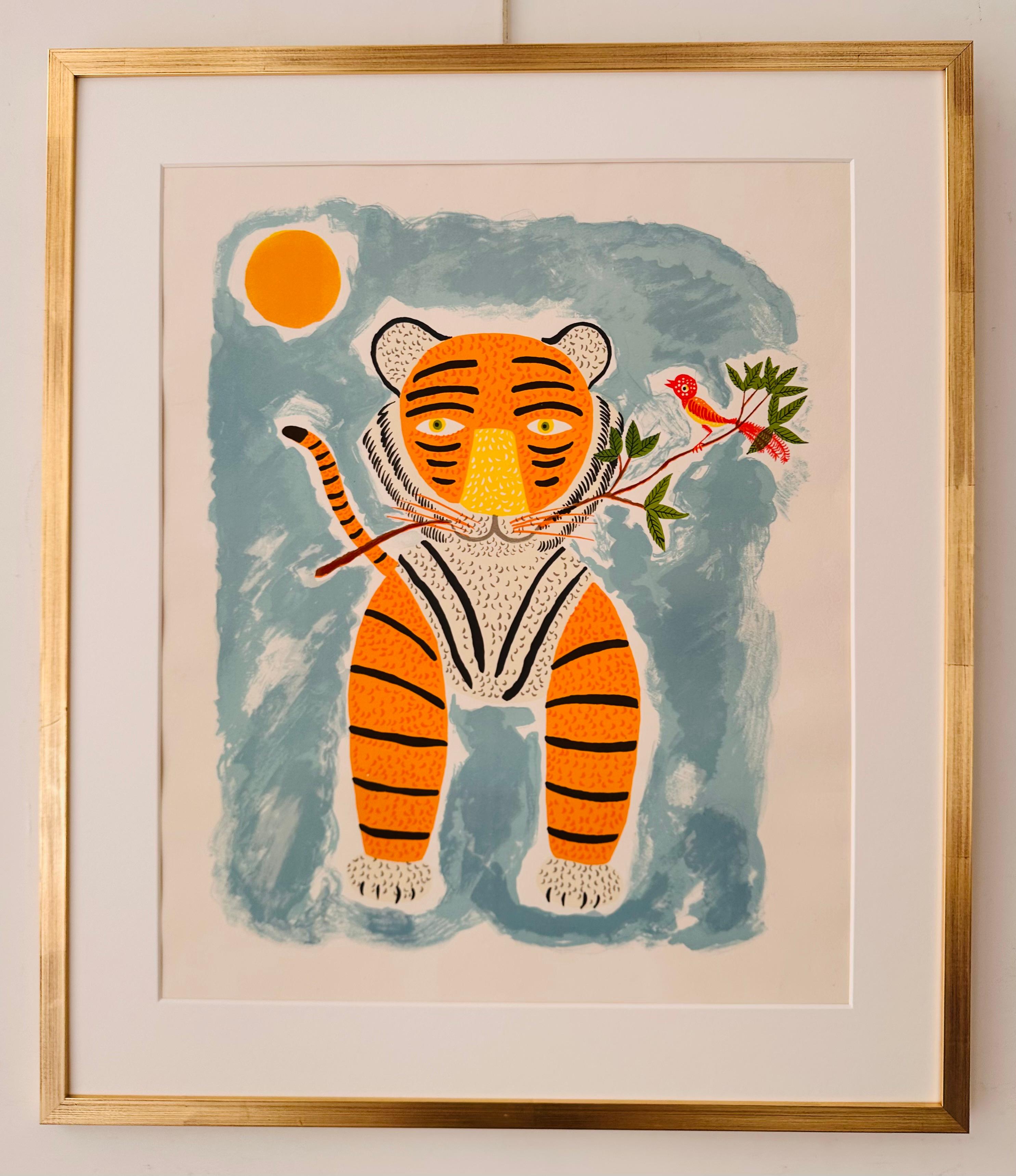 Litografia di Henri Hecht MAÏK del 1972 