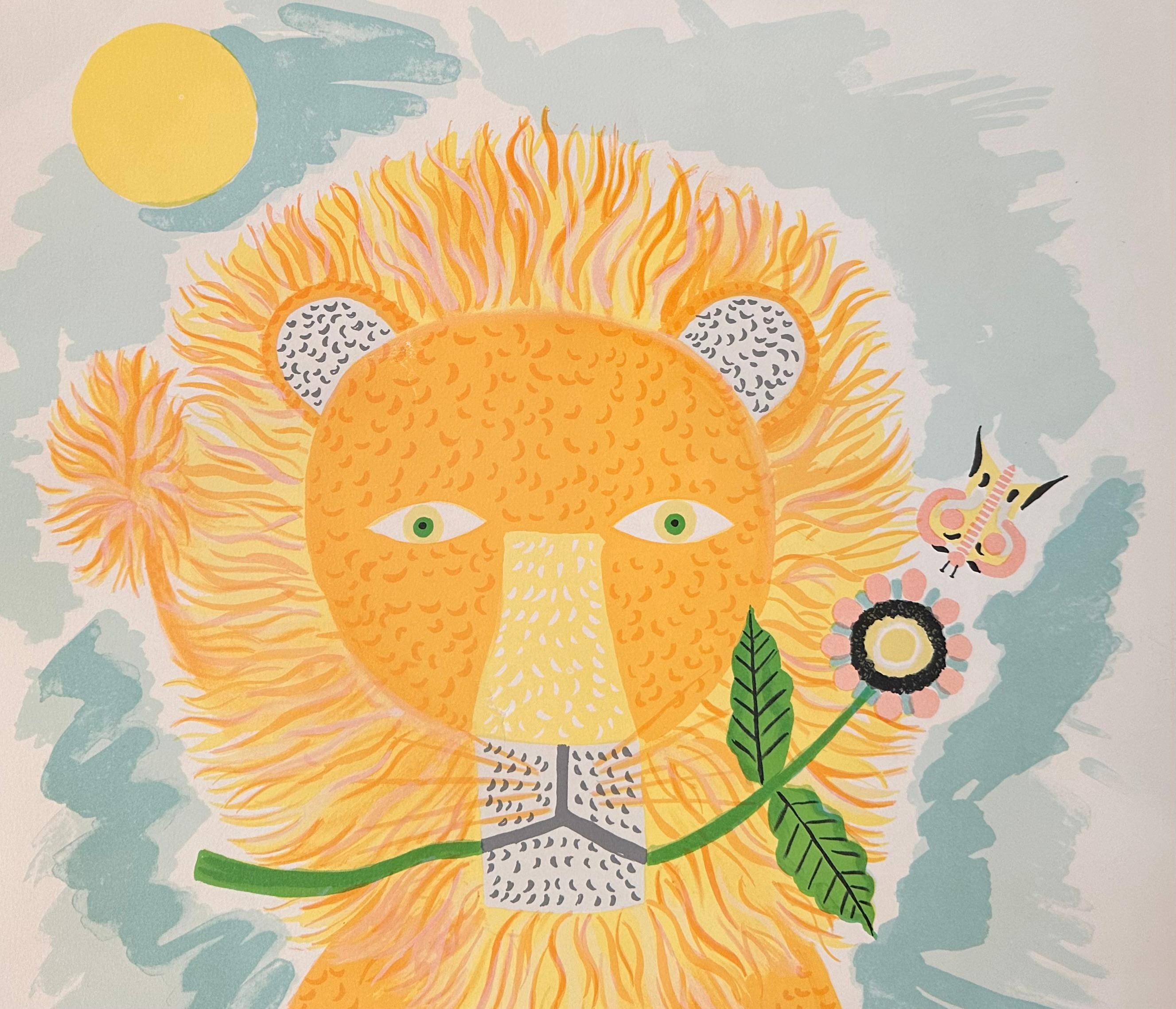 Henri Hecht MAÏK Litografía - Rara Prueba de Artista firmada de los años 70 