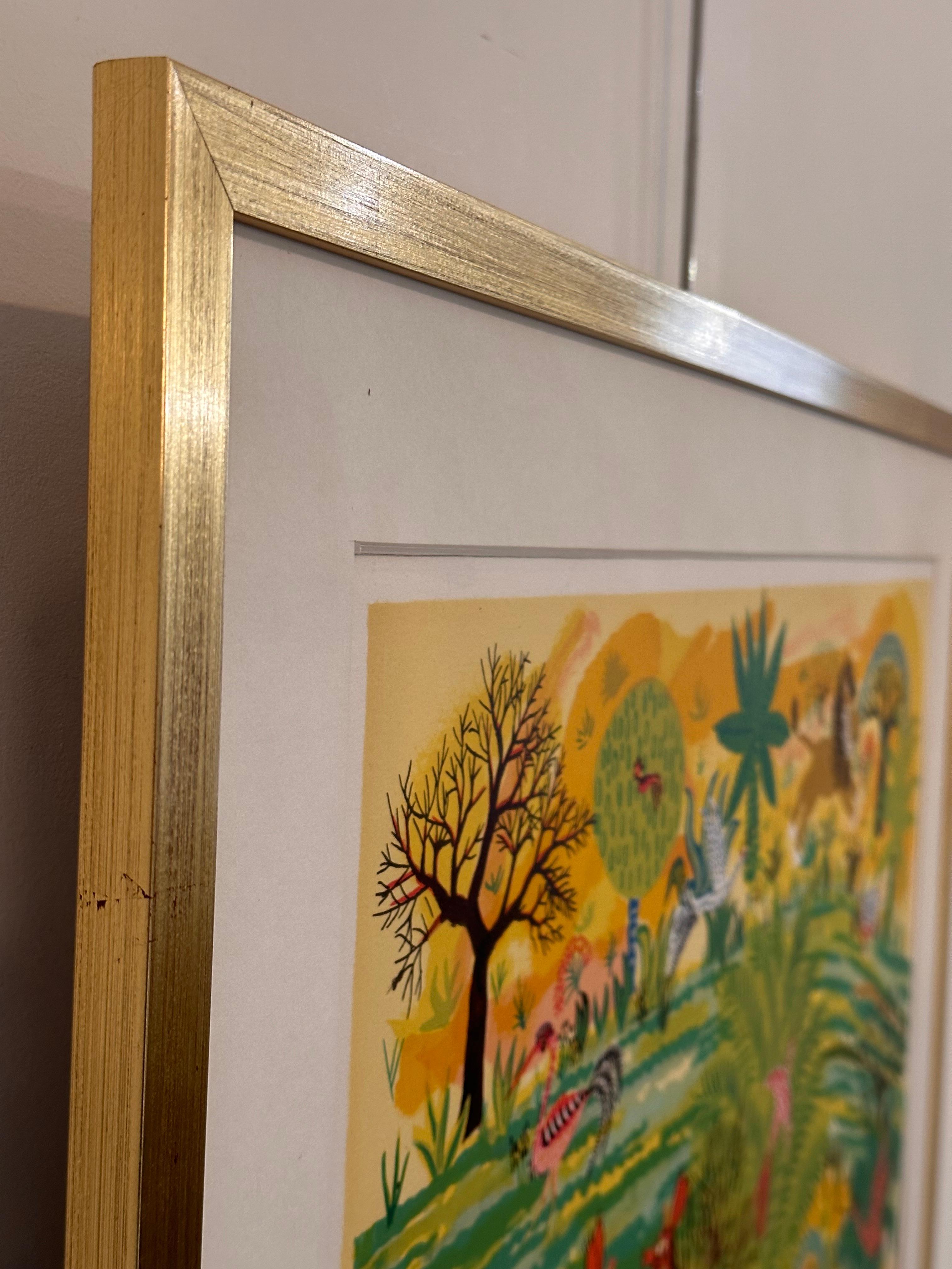 Henri Hecht MAÏK, Litografía, Rara prueba de artista firmada de principios de los años 70 en venta 5
