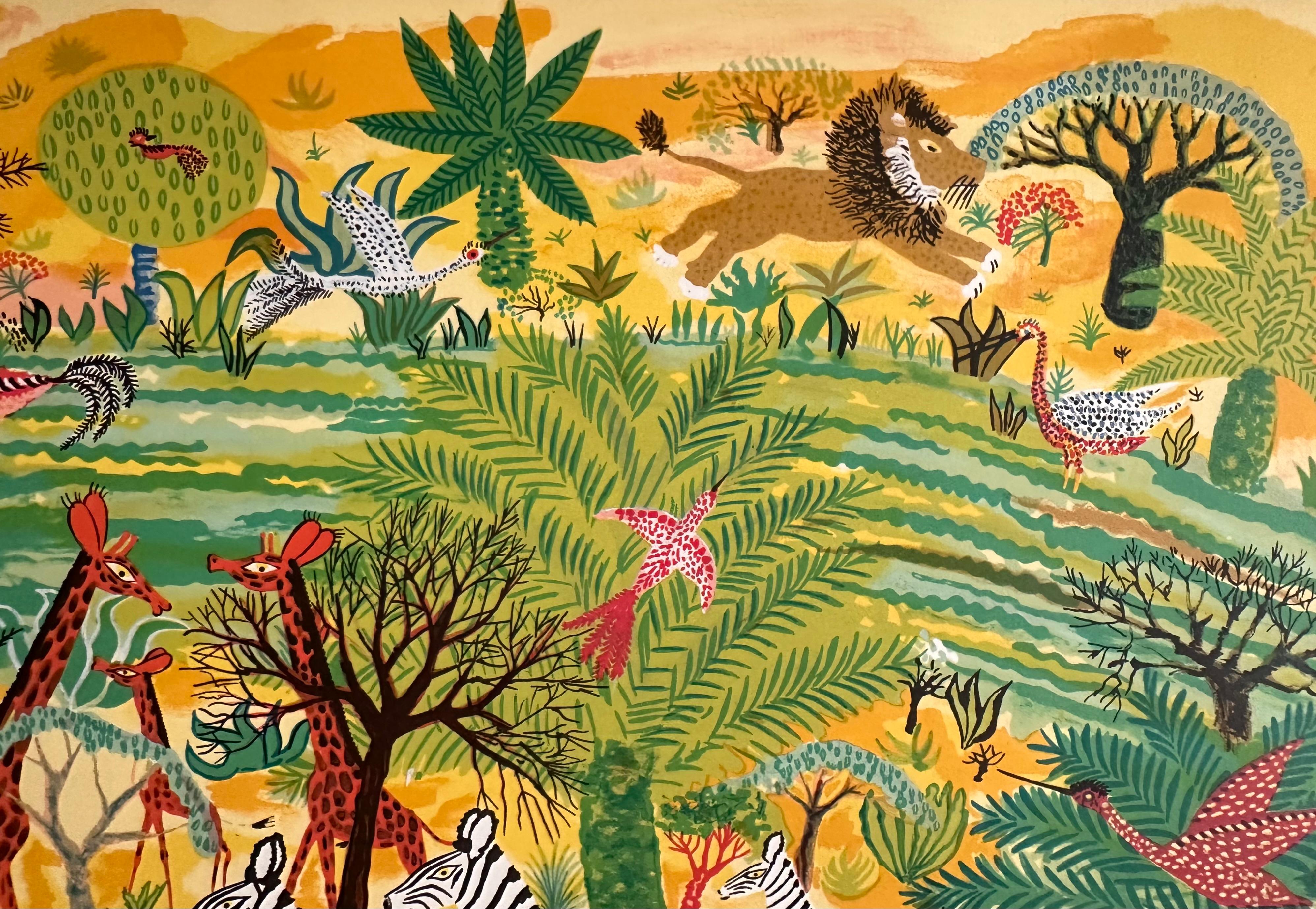 Henri Hecht MAÏK, Litografía, Rara prueba de artista firmada de principios de los años 70 en Bueno estado para la venta en PARIS, FR