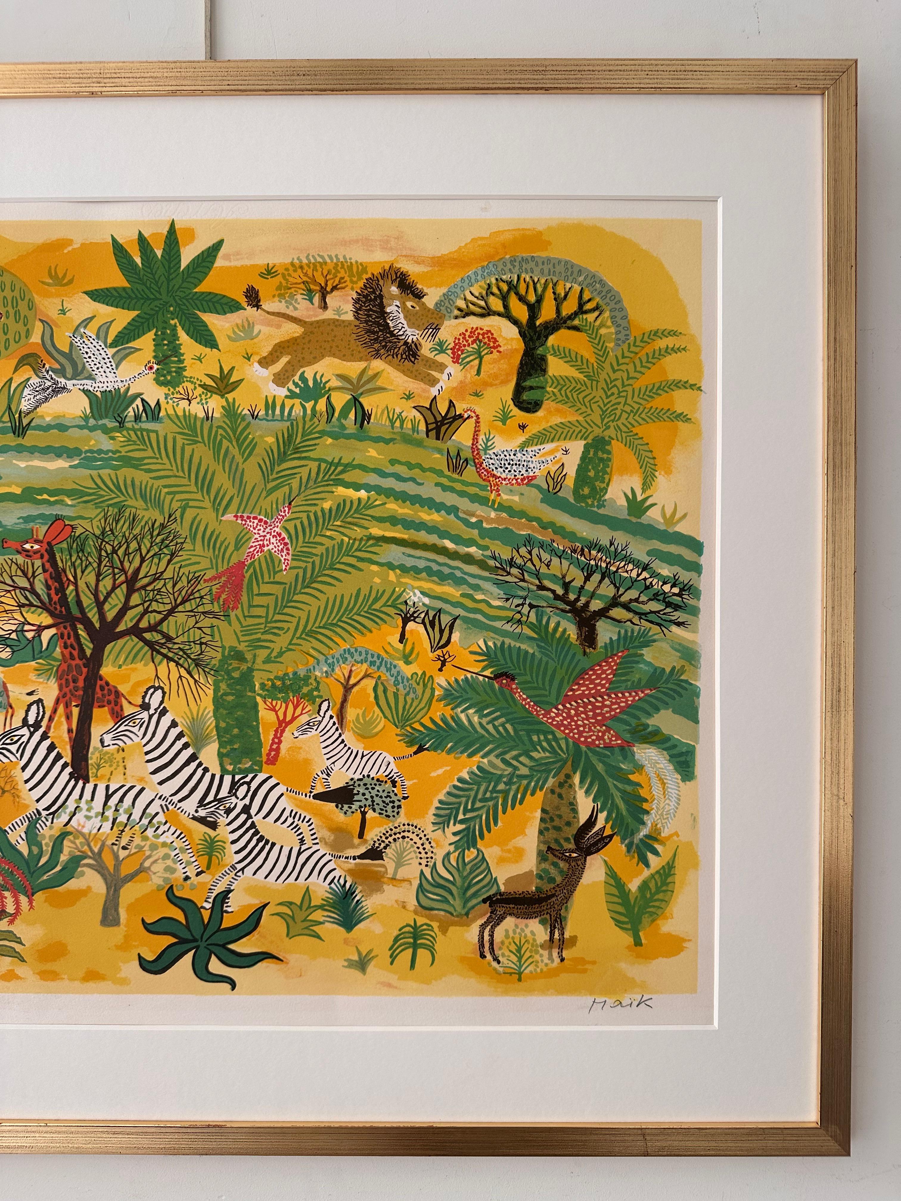 Henri Hecht MAÏK, Litografia, Rara prova d'artista firmata dei primi anni '70 In condizioni buone in vendita a PARIS, FR