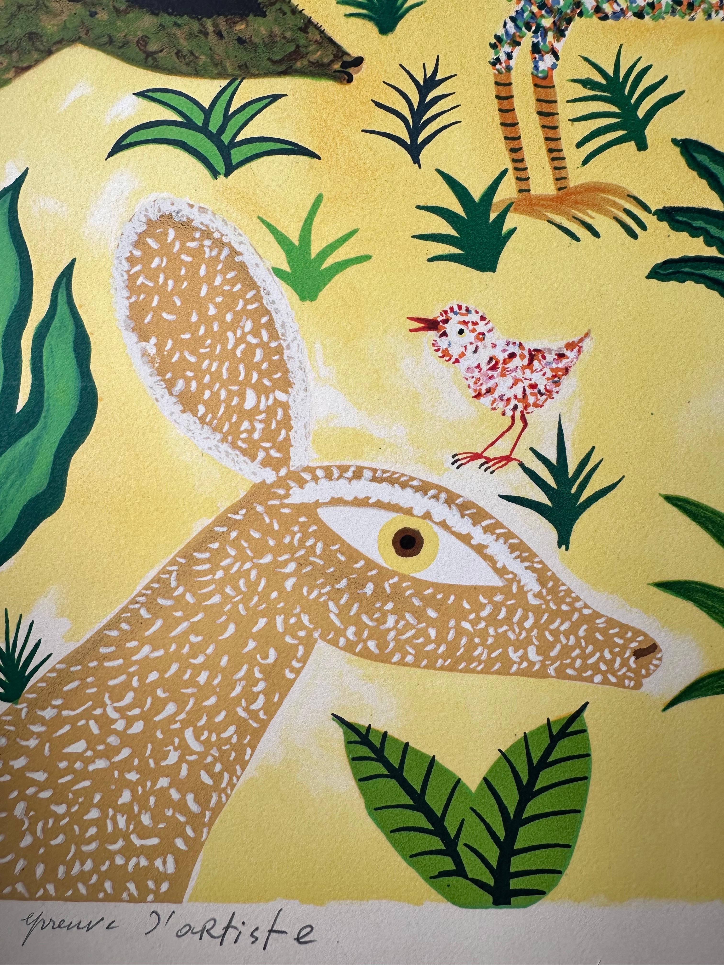 Henri HENRY MAÏK, Lithographie, Rare épreuve d'artiste signée du début des années 70 en vente 1