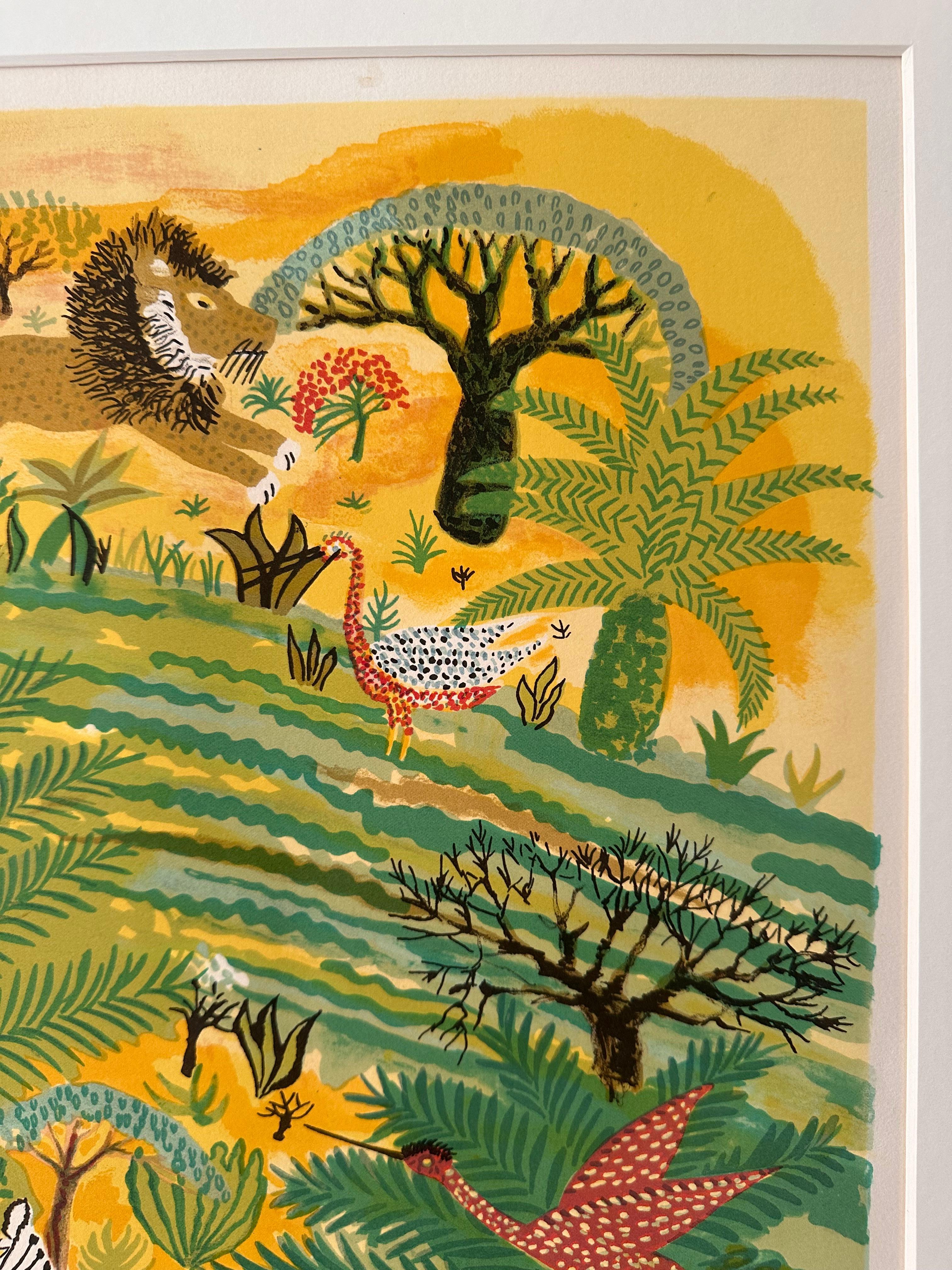 Henri Hecht MAÏK, Litografia, Rara prova d'artista firmata dei primi anni '70 in vendita 2