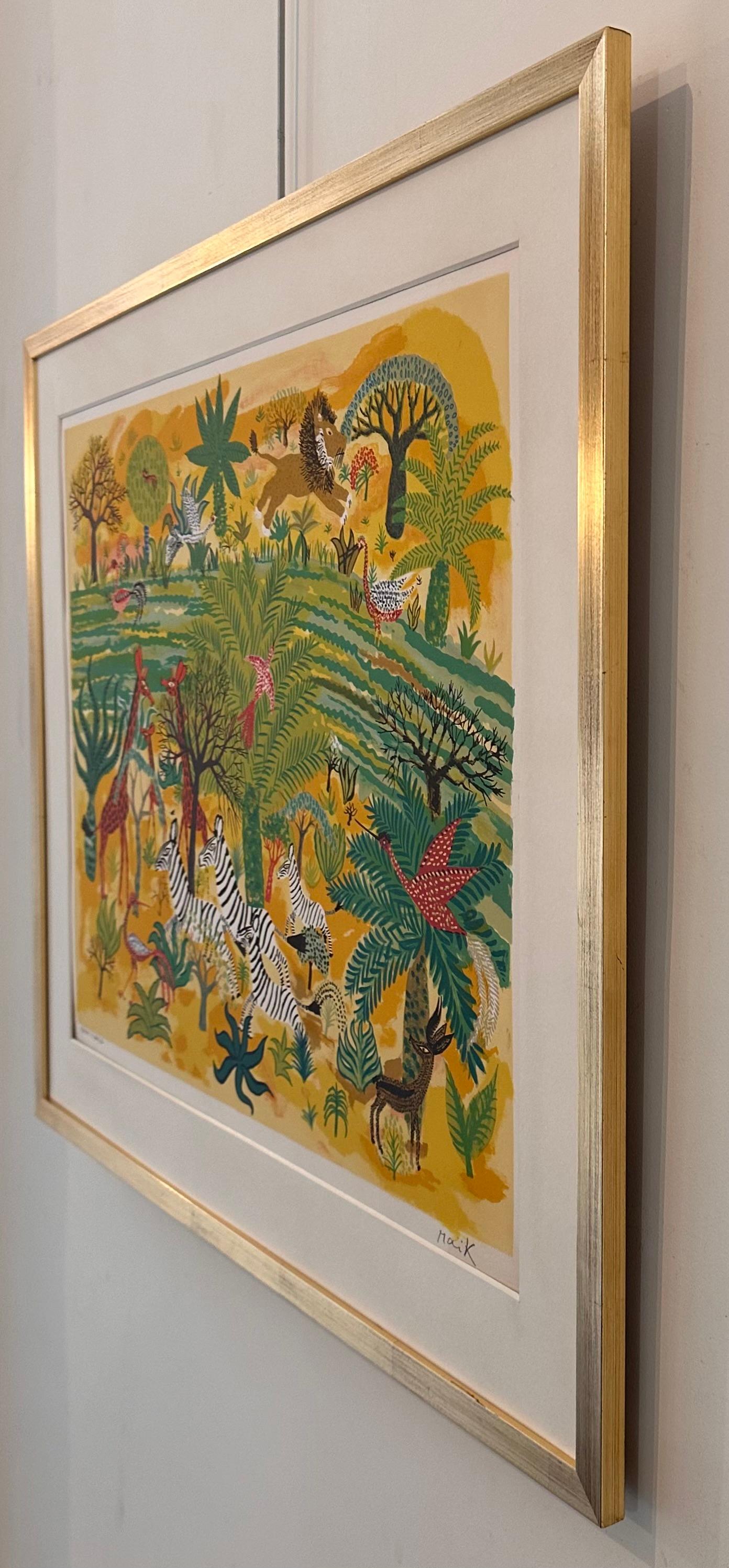 Henri Hecht MAÏK, Litografía, Rara prueba de artista firmada de principios de los años 70 en venta 3