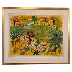 Henri Hecht MAÏK, Litografia, Rara prova d'artista firmata dei primi anni '70