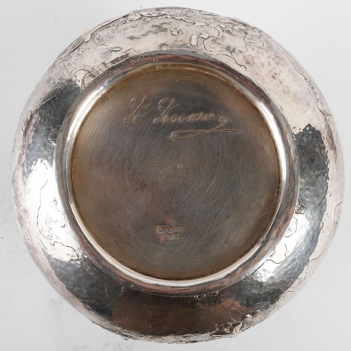 Henri HUSSON (1852 - 1914), A French Art Nouveau Naturalistic Covered Pot 11