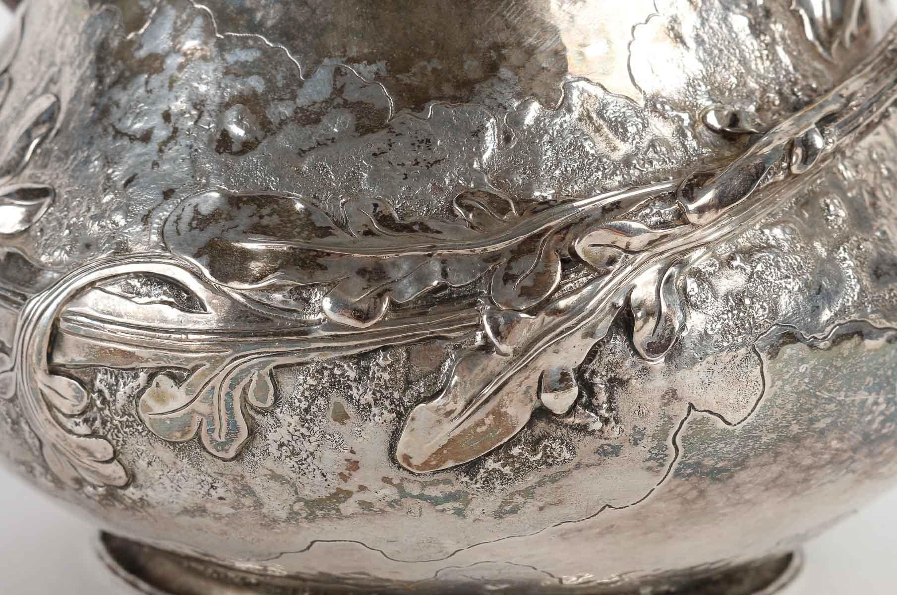 Henri HUSSON (1852 - 1914), A French Art Nouveau Naturalistic Covered Pot 3