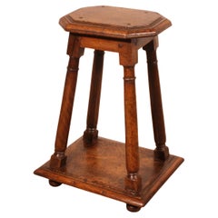 Antique Henri II Walnut Stool Early 17th Century