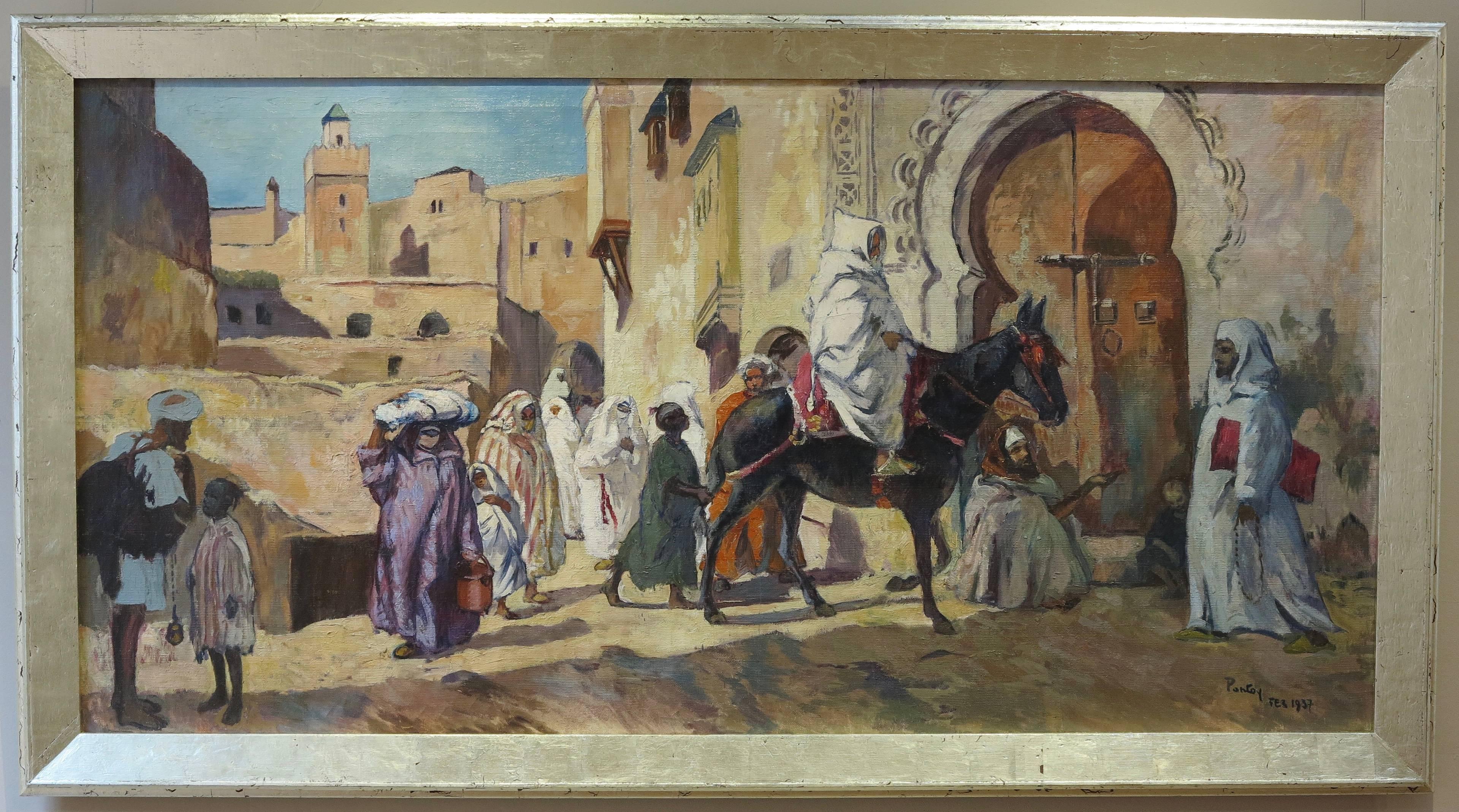 Fez (Morocco)  - Painting by Henri-Jean Pontoy