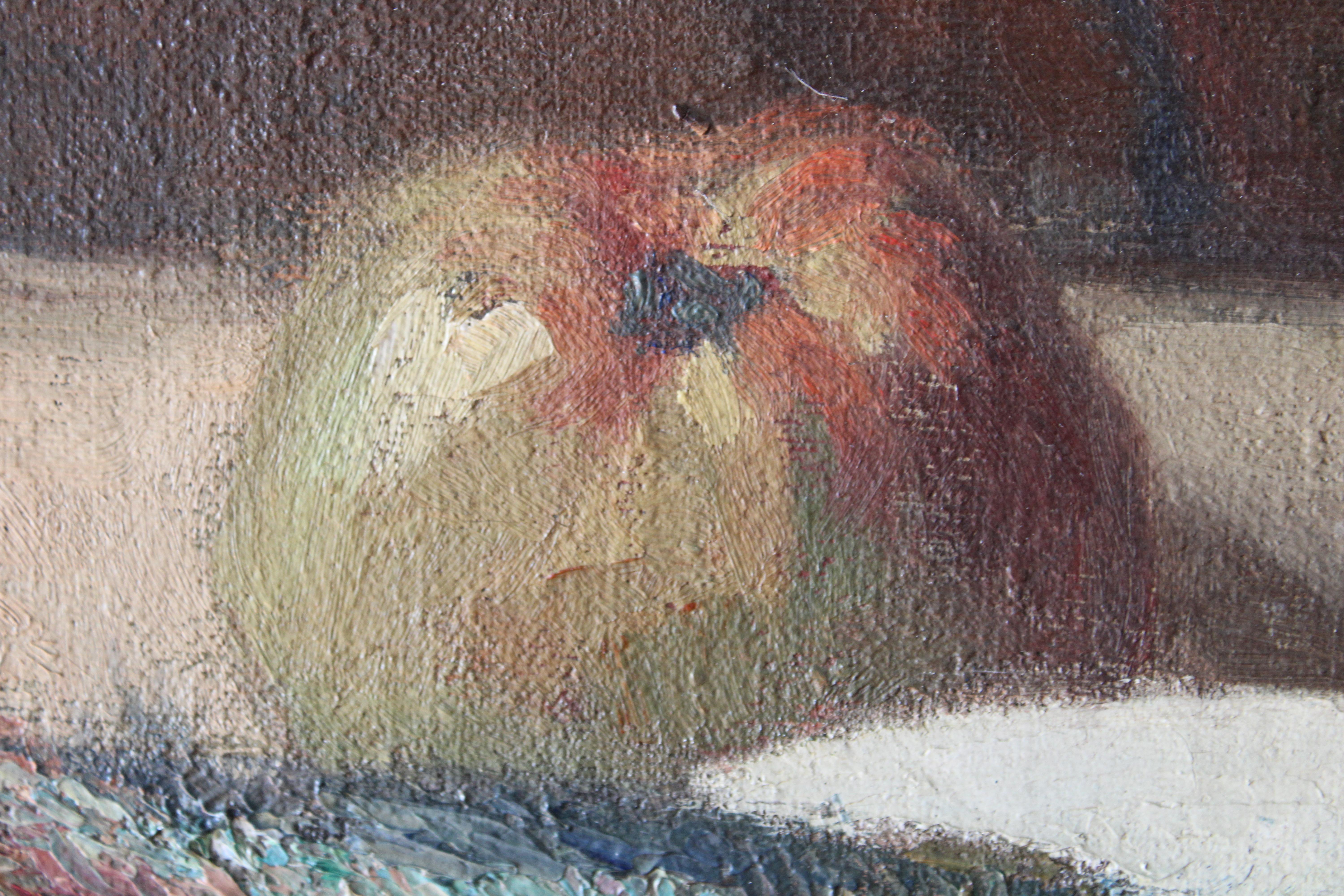 Pintura de bodegón de pescado, Pintura al óleo de pescado, Bodegón de cocina de arenques 5