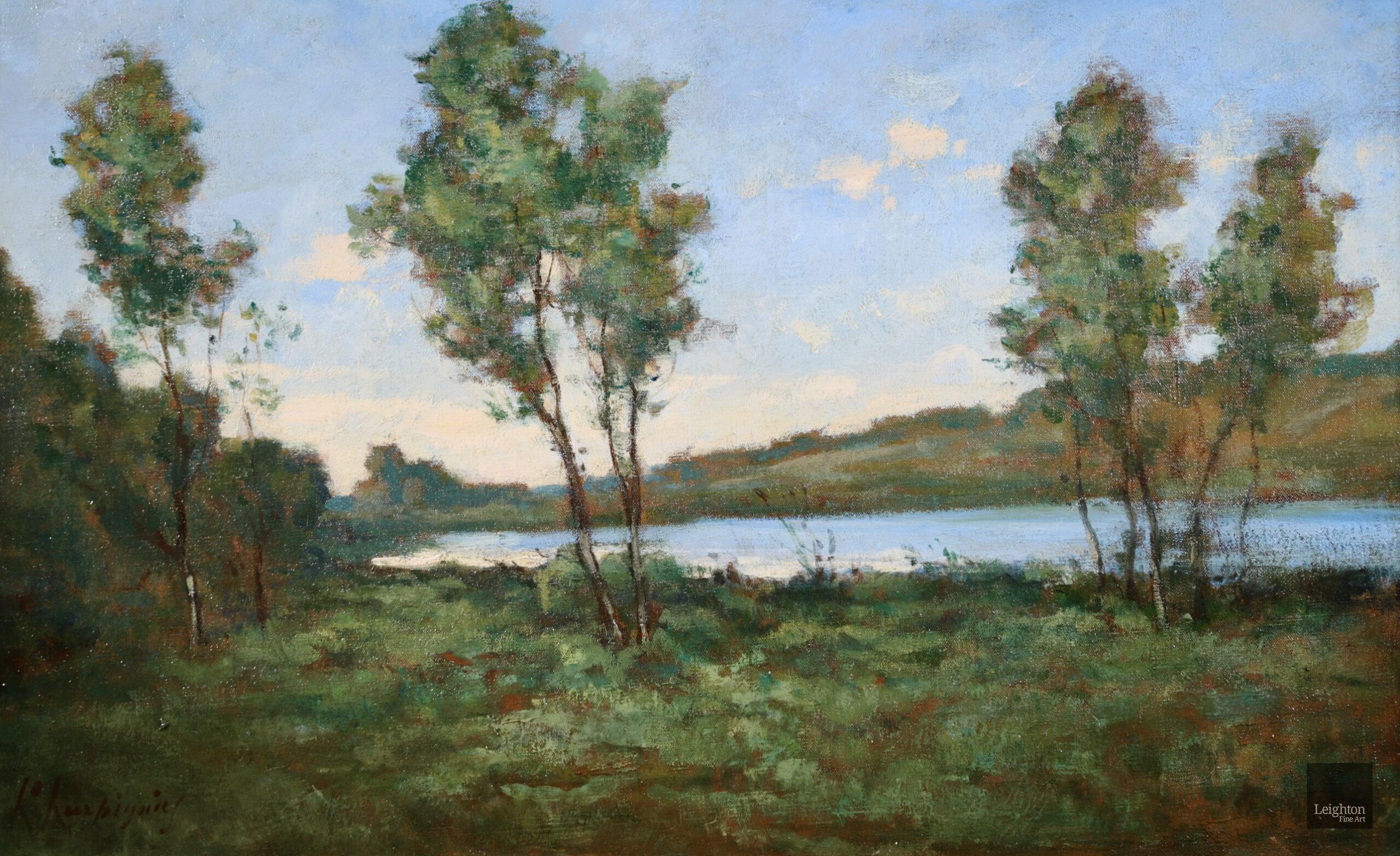 Bord de lac - Painting by Henri Joseph Harpignies