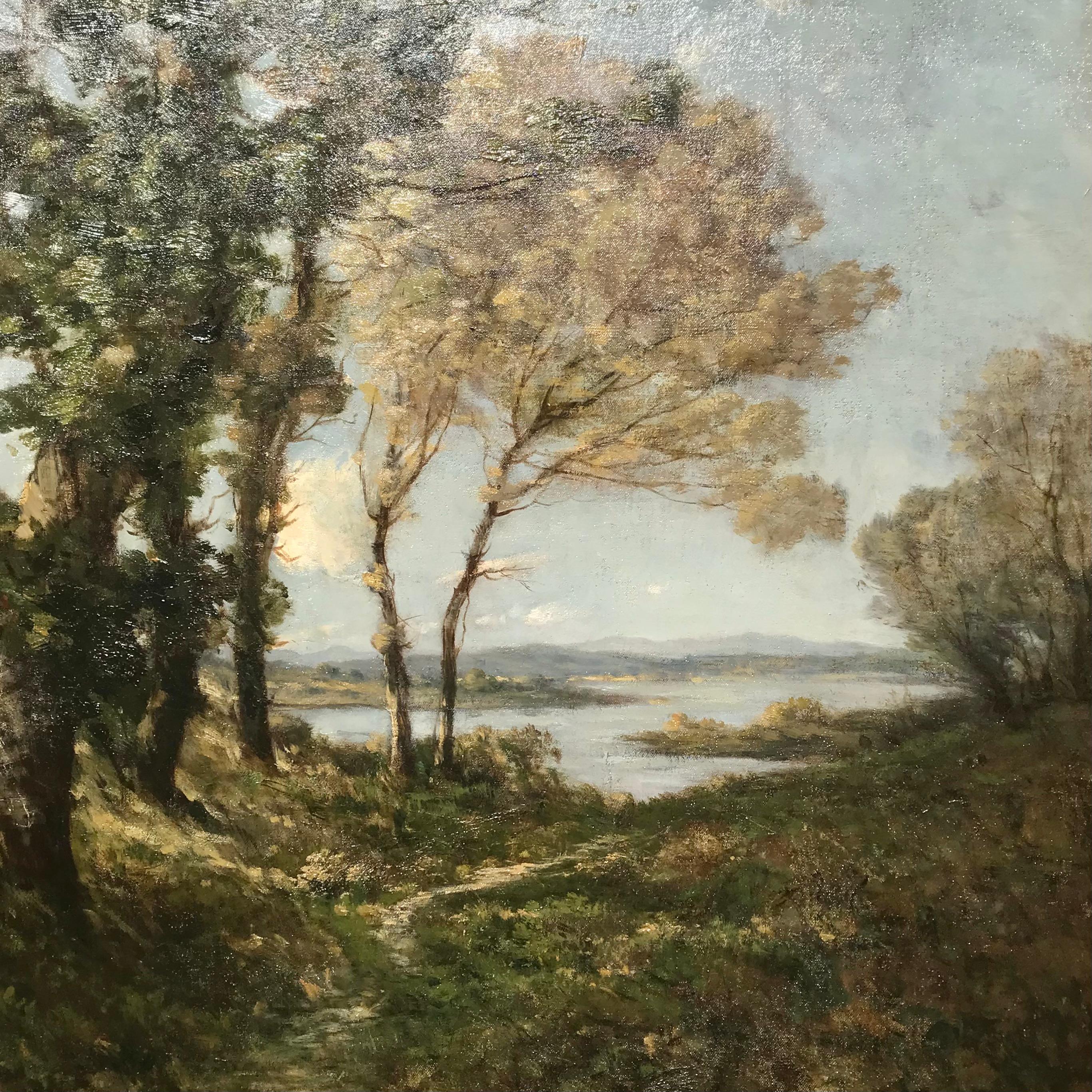Henri-Joseph Harpignies (Französisch, 1819) L'Ete Dans La Saint Martin im Angebot 1