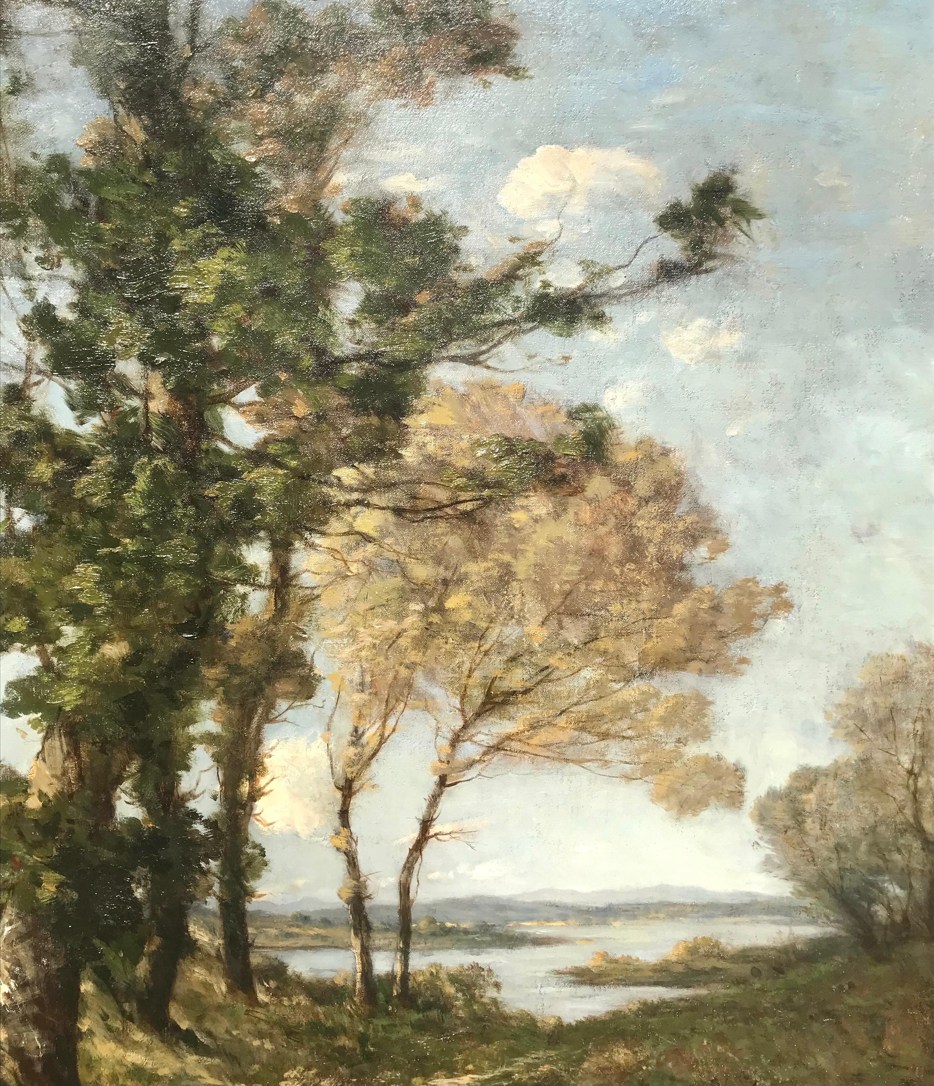 Henri-Joseph Harpignies (Französisch, 1819) L'Ete Dans La Saint Martin im Angebot 2