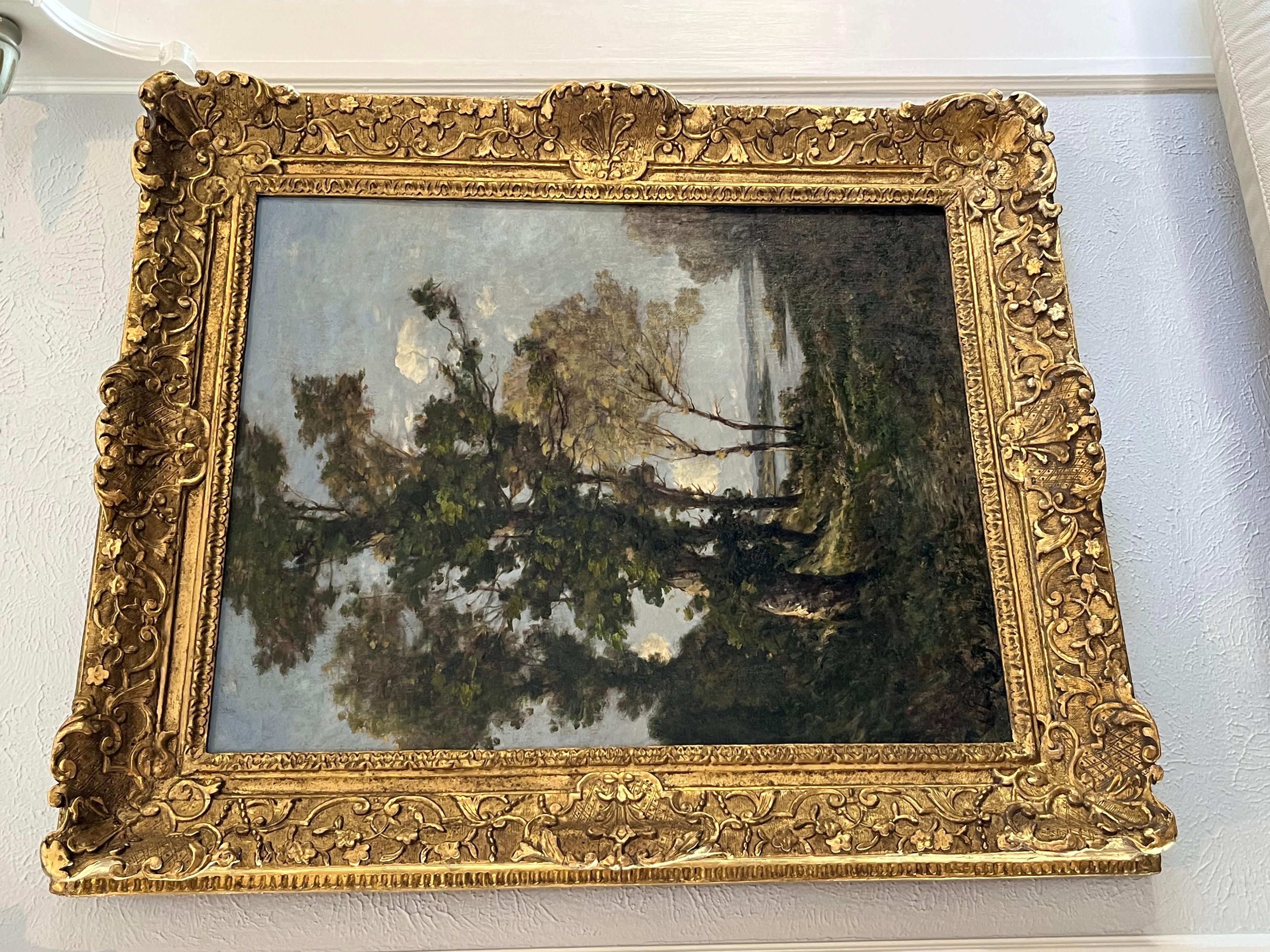 Henri-Joseph Harpignies (Französisch, 1819) L'Ete Dans La Saint Martin im Angebot 3