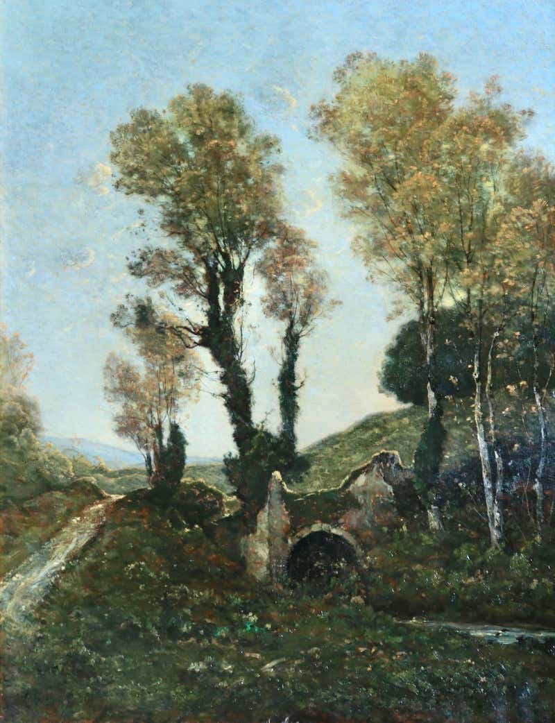 Leon Richet - At the pond For Sale at 1stDibs