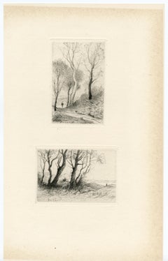 "Paysages" original drypoints