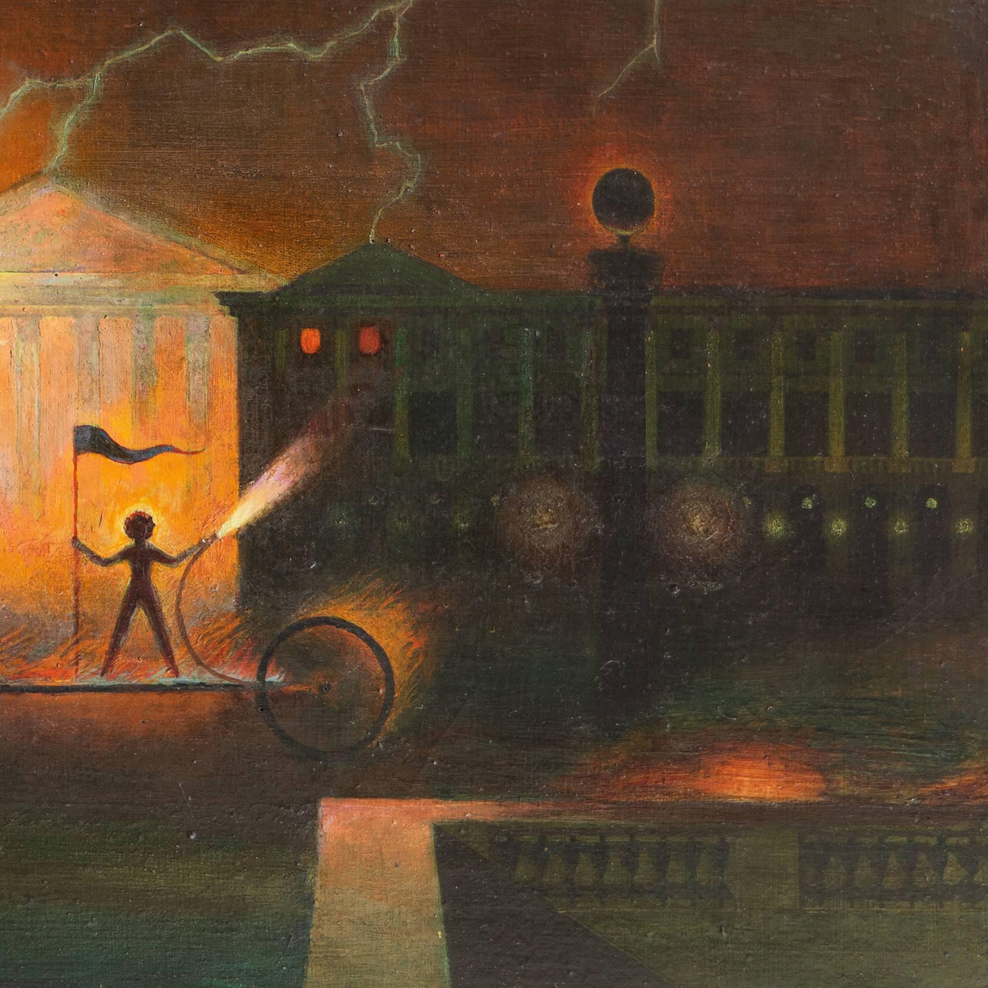 'Place de la Concorde', Paris, California, Surrealist, Neo-classical Symbolism For Sale 6