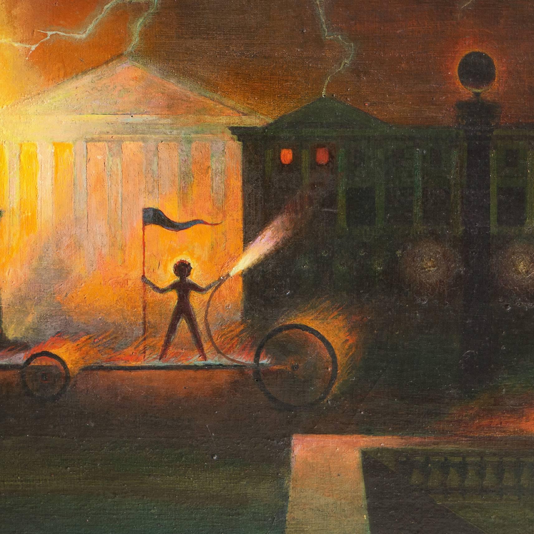 'Place de la Concorde', Paris, California, Surrealist, Neo-classical Symbolism For Sale 1
