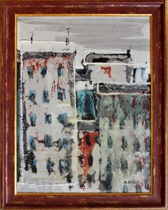 Ville. 1969. Huile sur toile, 50 x 38 cm