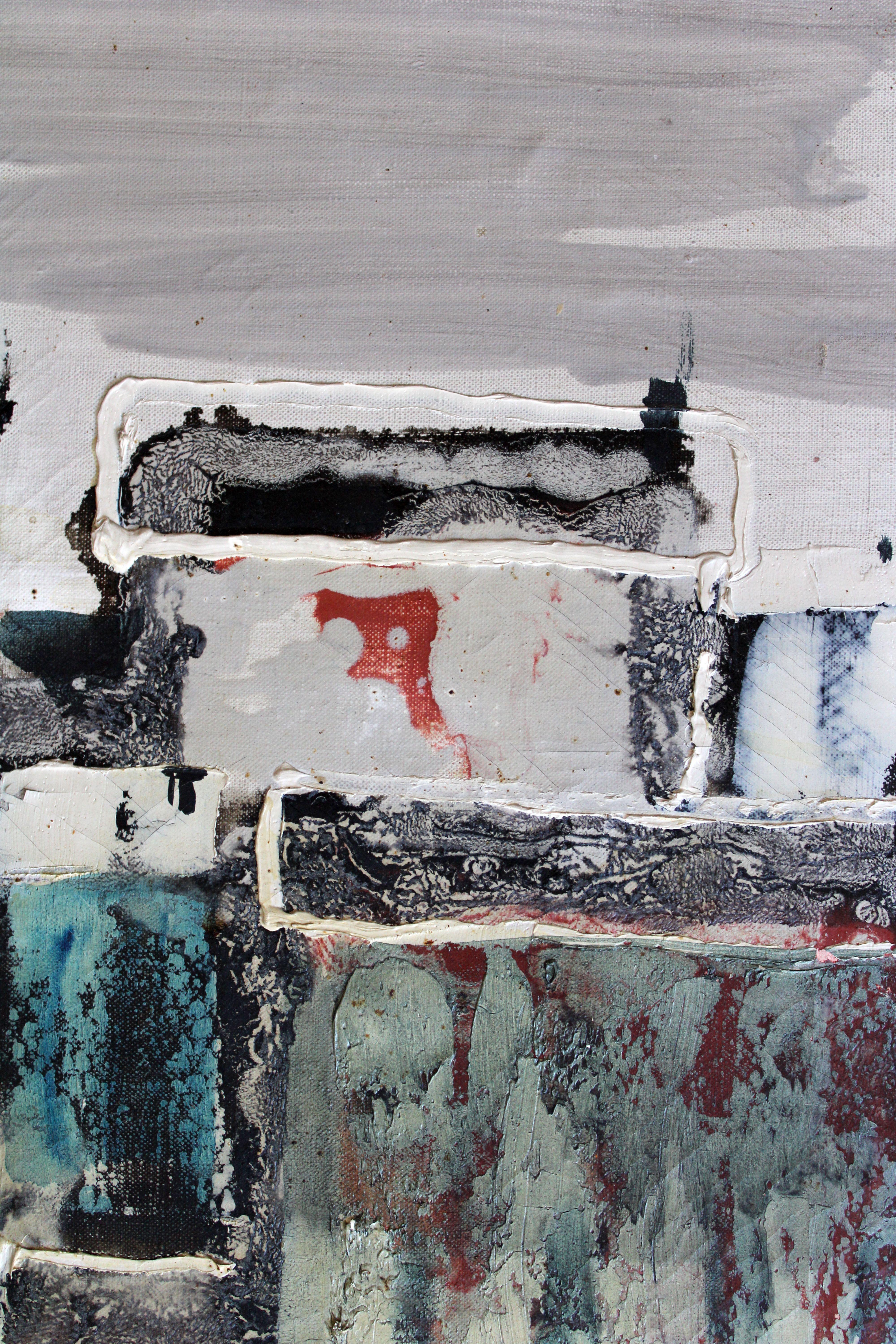 Ville. 1969. Huile sur toile, 50 x 38 cm en vente 1